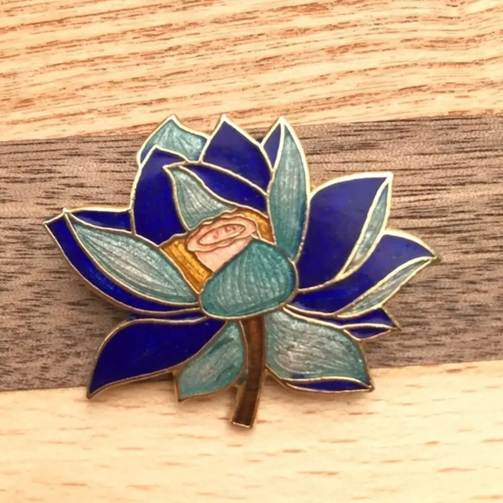 None and/or Unknown waterlily cloisonne